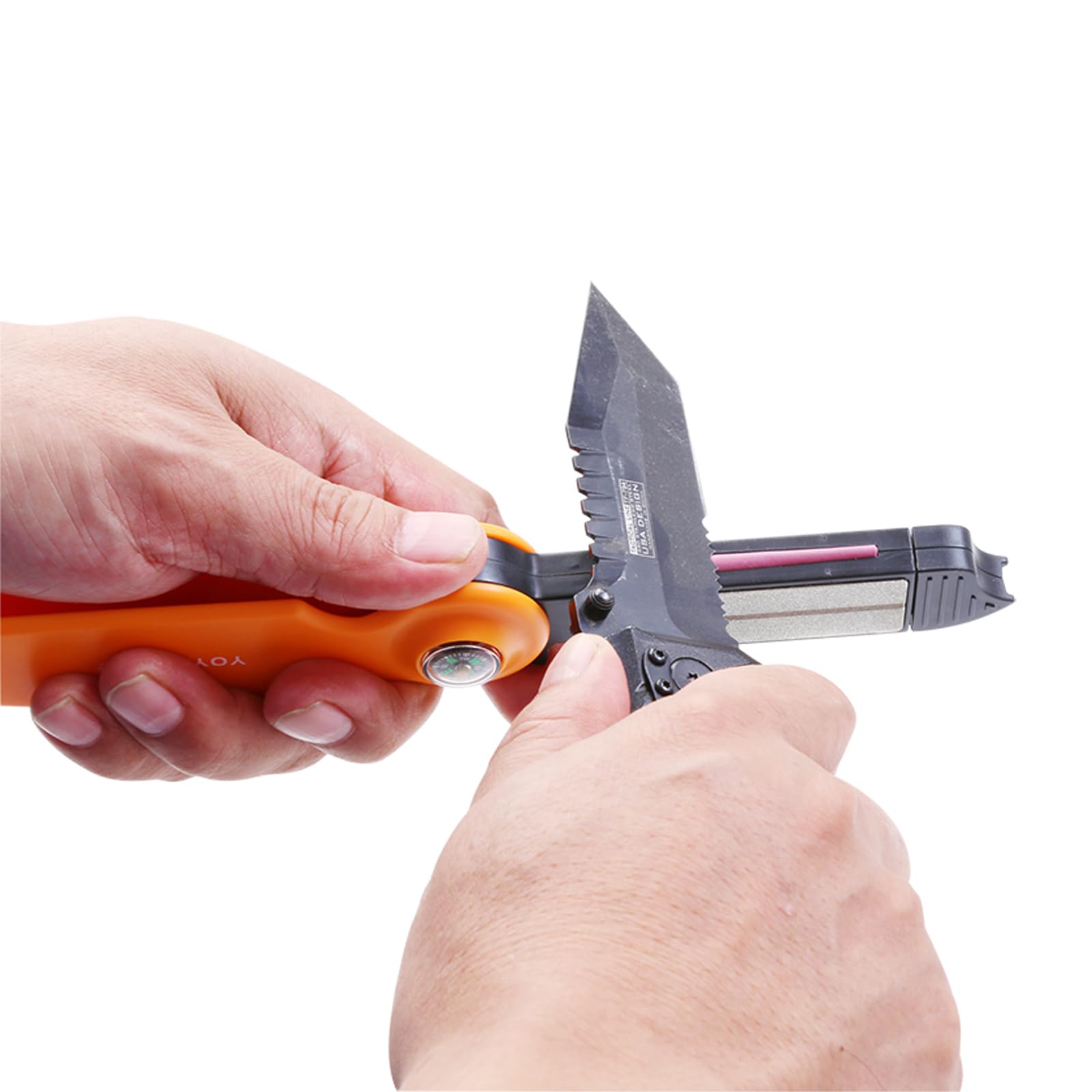 Fish hook and pointed tools micro sharpener