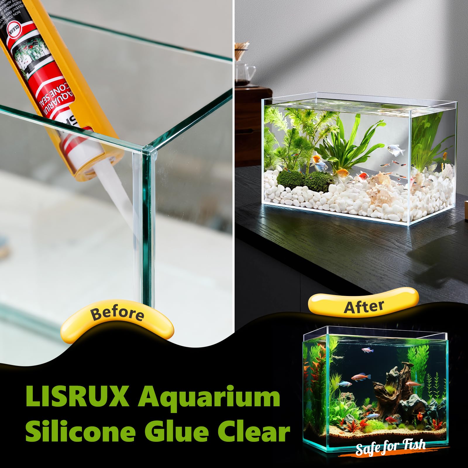 all day elasticity waterproof sealant for aquariums