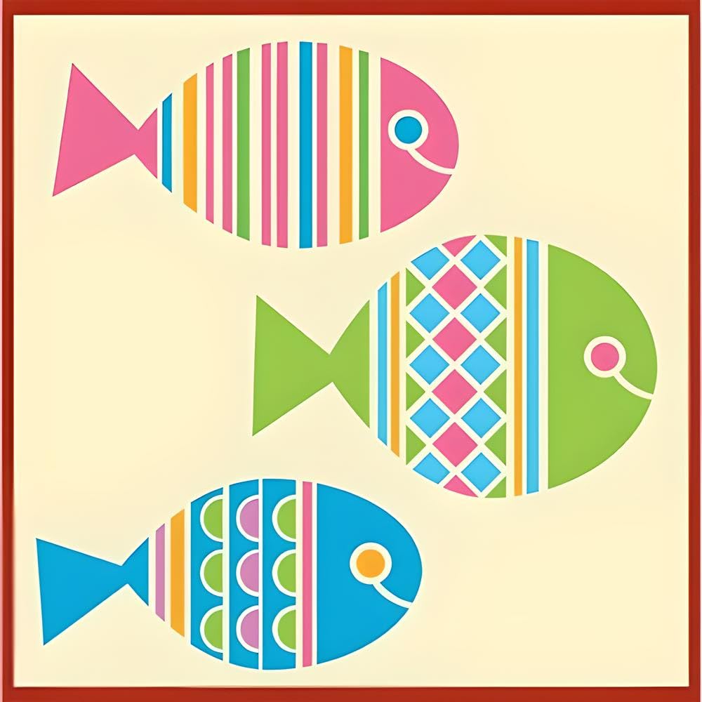 Durable 10 mil Mylar reusable stencil from The Artful Stencil