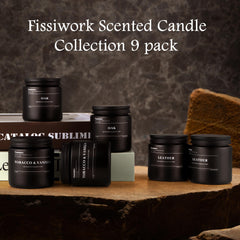 Black jar candle from FISSIWORX 2.4 x 2.5 inch size
