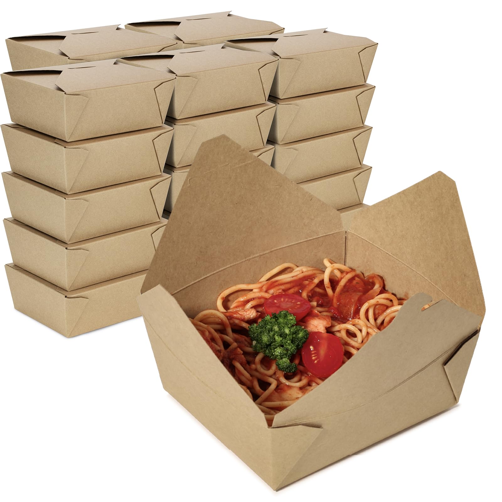 Fit Meal Prep 50 Pack 48 oz takeout container kraft box