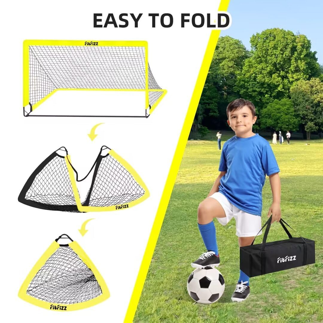 Pop-up soccer net by FITFIZZ
