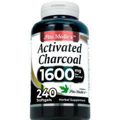 FITO MEDIC'S Lab Activated Charcoal softgels packaging closeup
