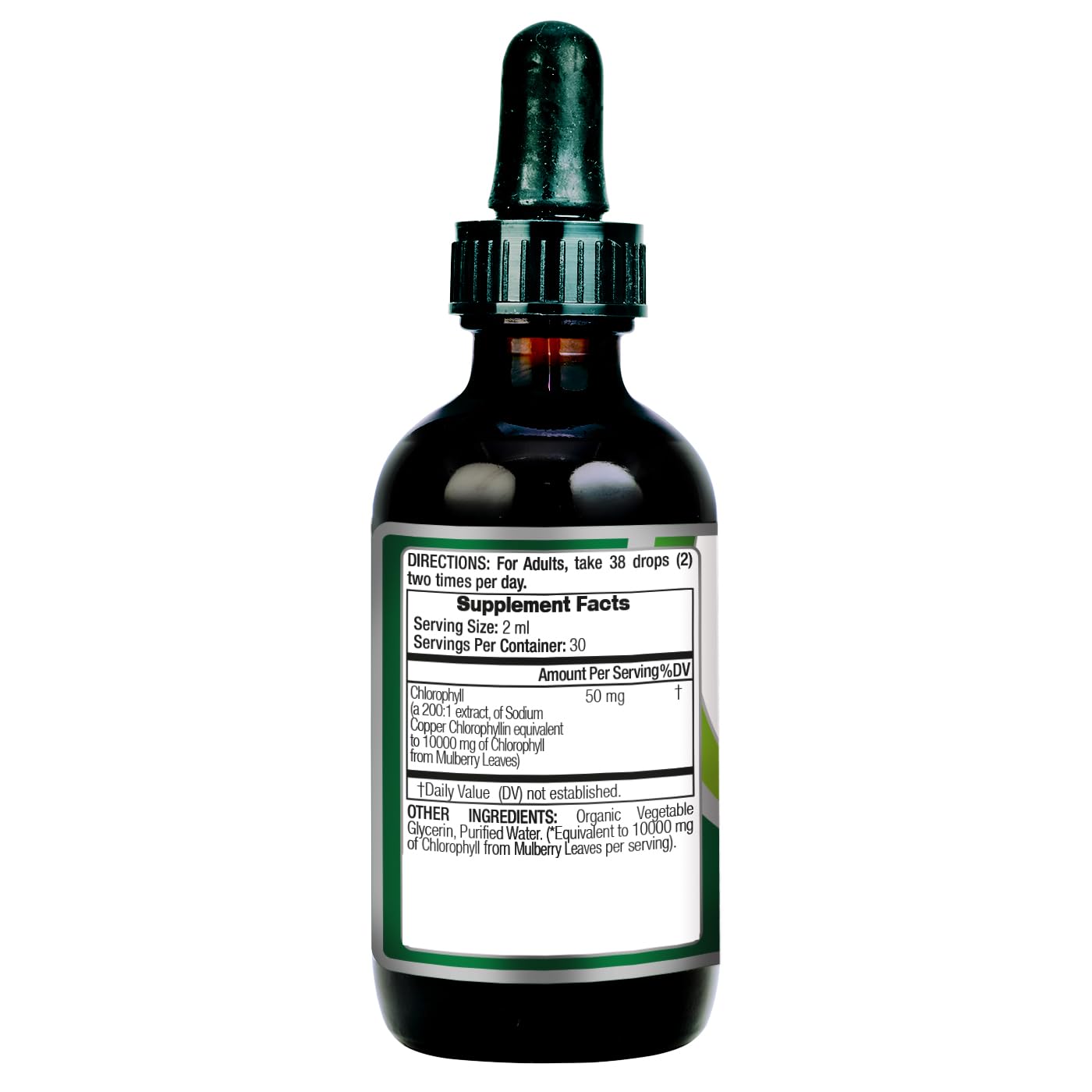 Mulberry leaves extract used in chlorophyll drops