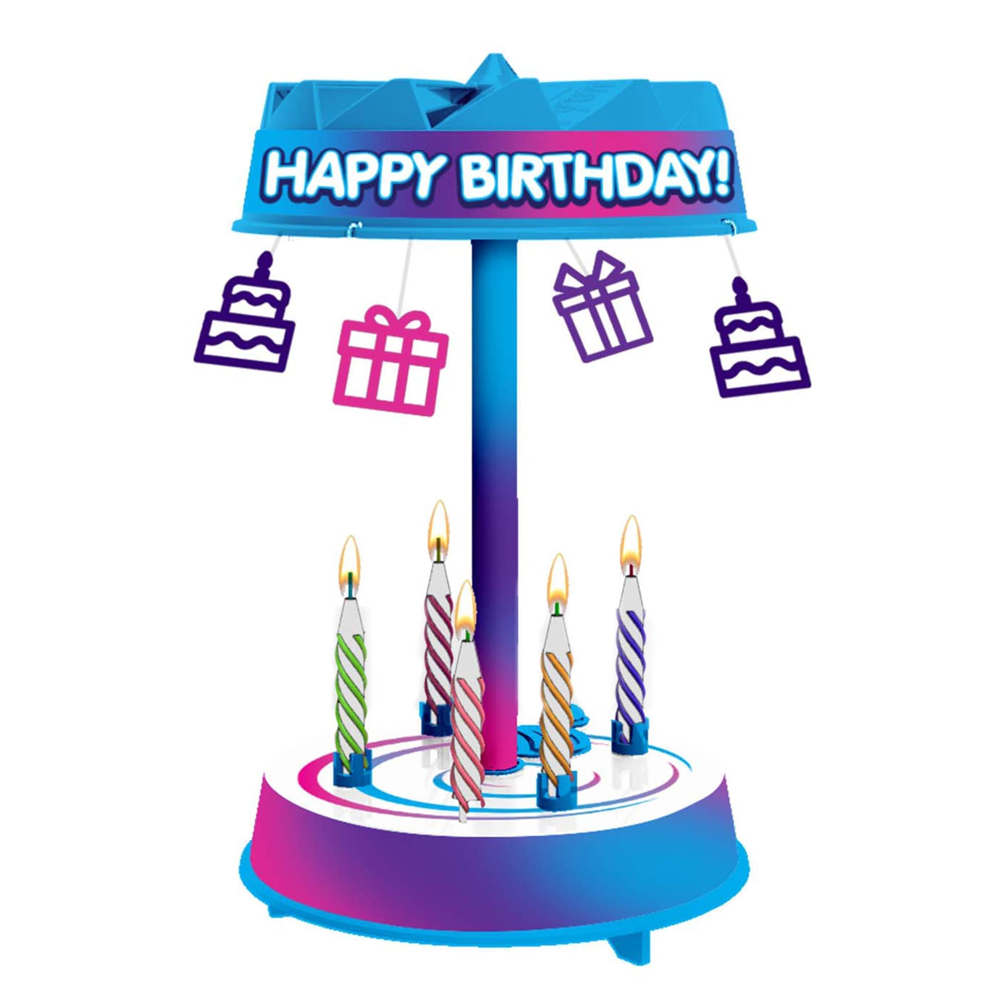 Spincredible Candle product with mini candles shown