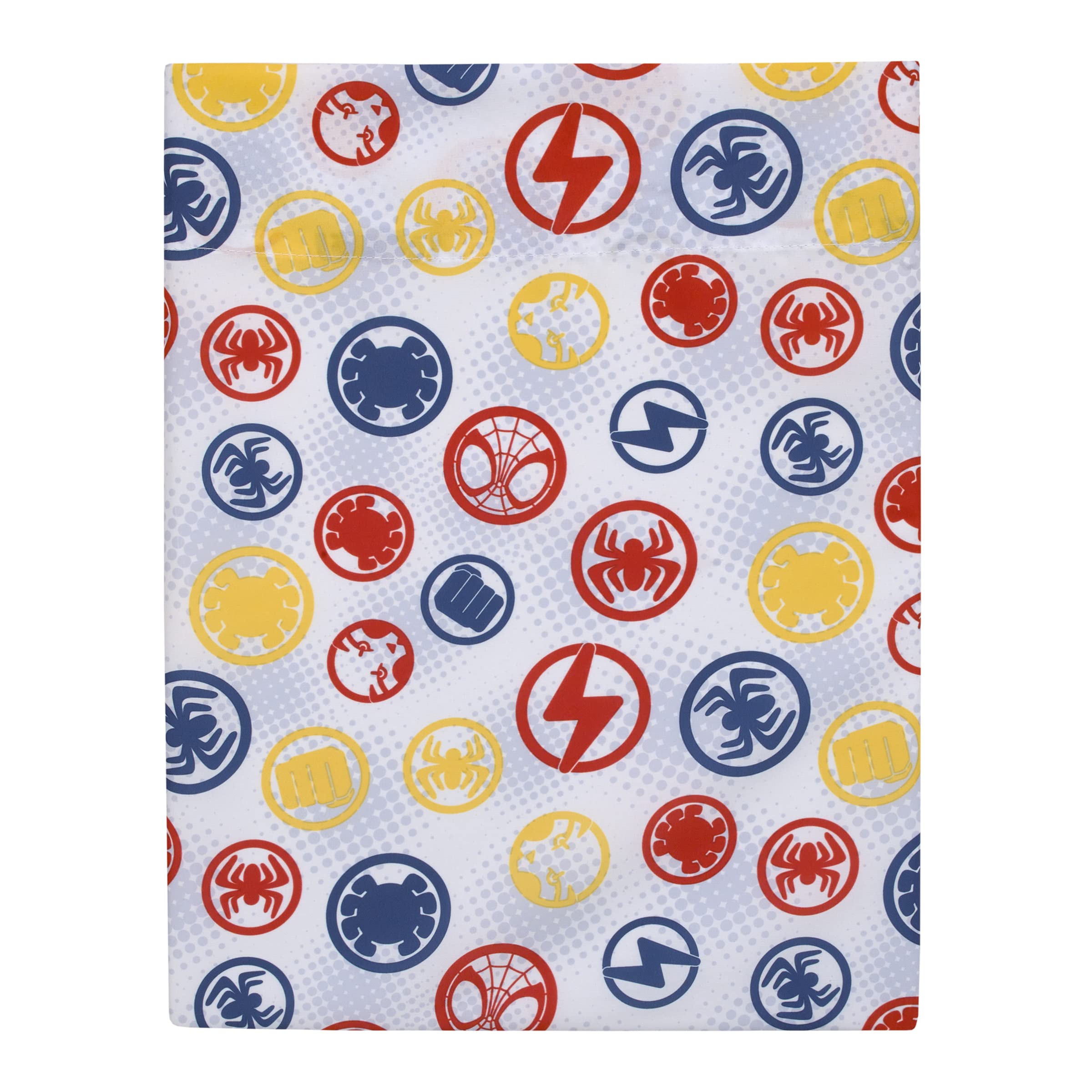Elastic fitted sheet part of 4-piece toddler bed set