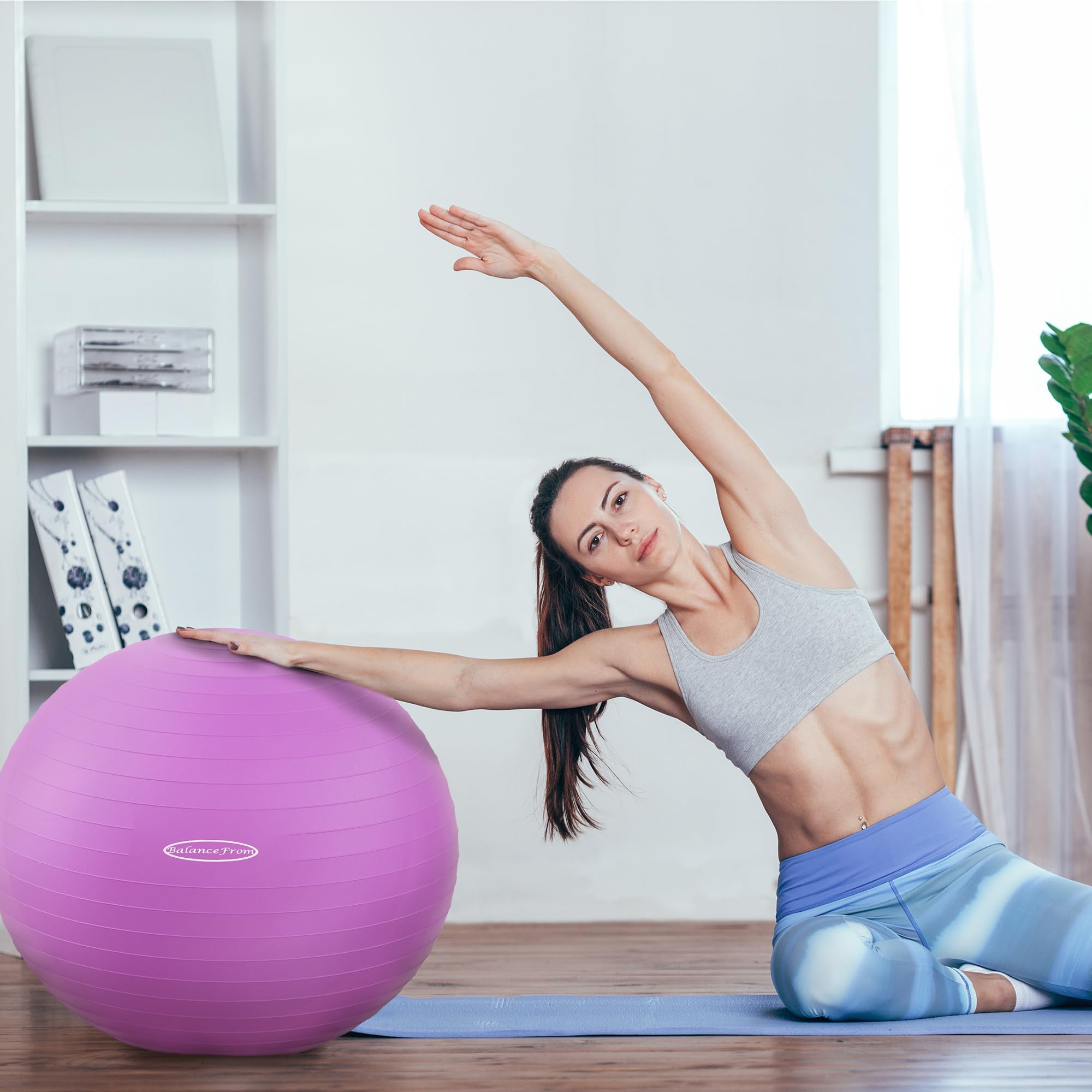 Size options 38-45cm to 78-85cm Fitvids ball purple