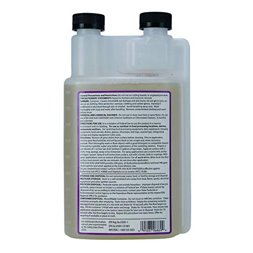 Five Star Star San 6022b 32-ounce sanitizer label