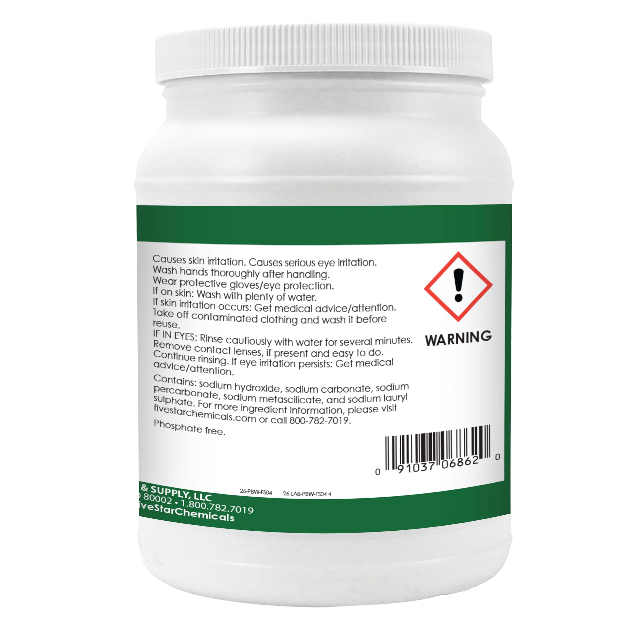 Five Star PBW Cleanser 4 Pounds packaging