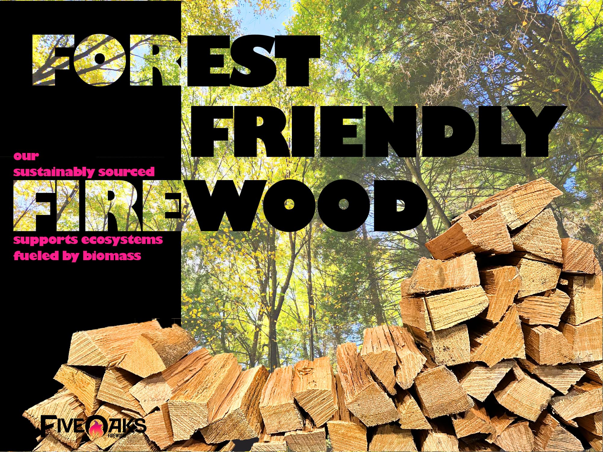 Product of USA FiveOaks cooking wood for pizza ovens