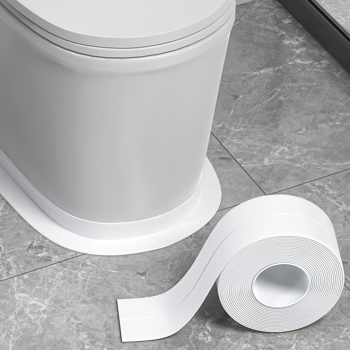 Fixmend Caulk Tape white sealant strip for toilet