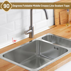 Fixmend Caulk Tape bathroom sealing strip on tub