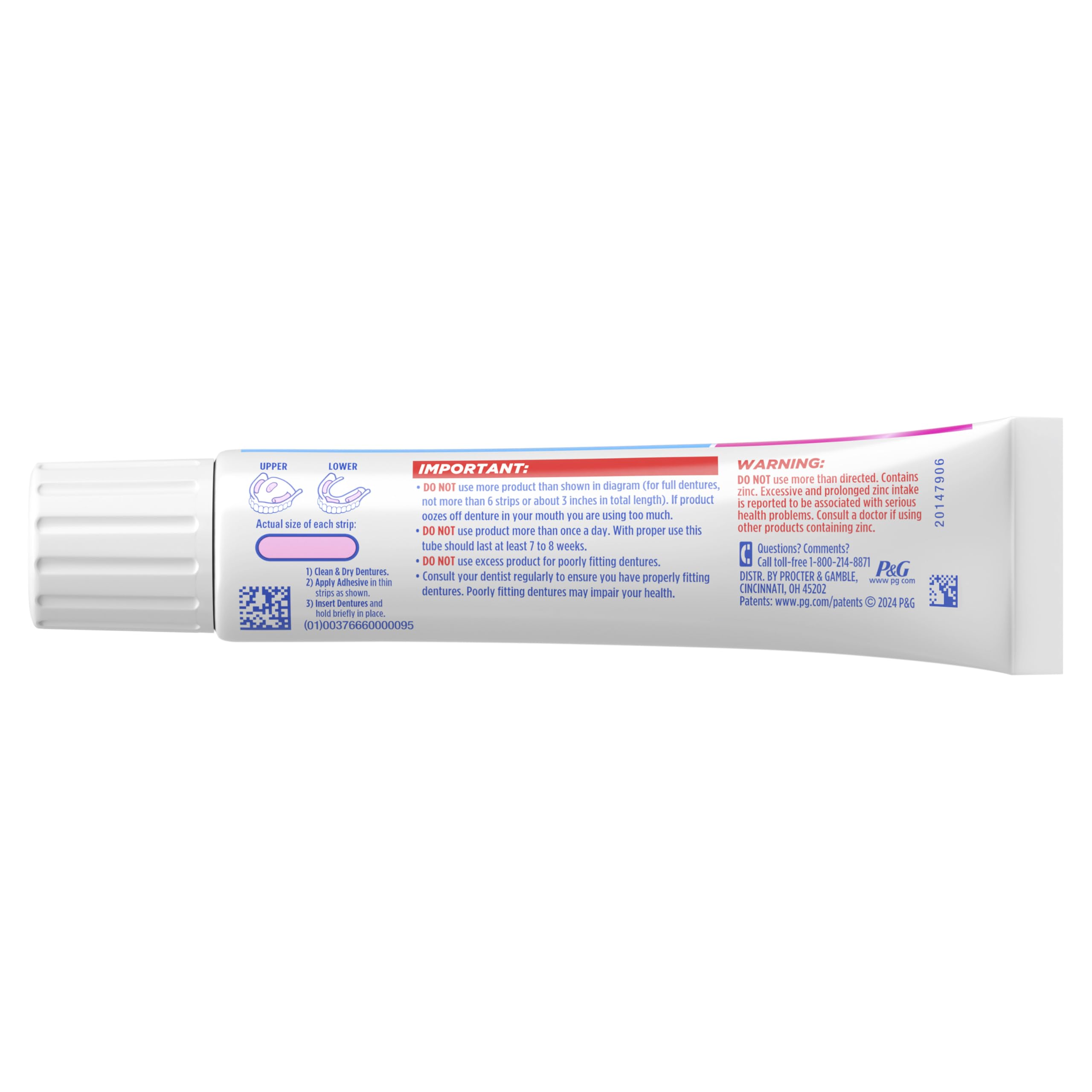 Fixodent Complete Denture Adhesive Cream Original hold for dentures