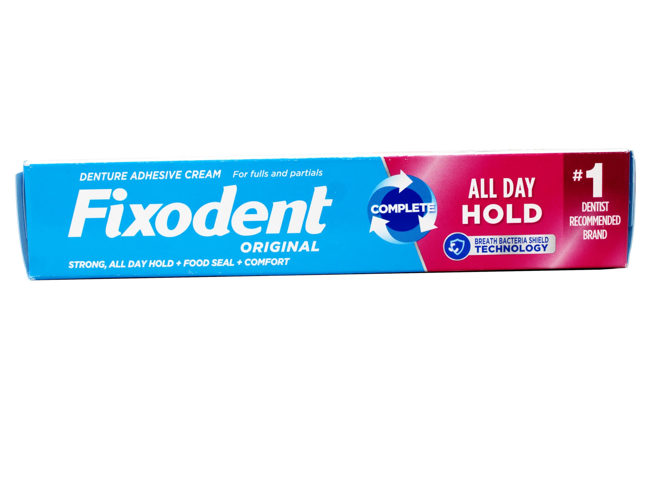 Fixodent denture adhesive cream for full and partial plates 2.4 oz 4 pk