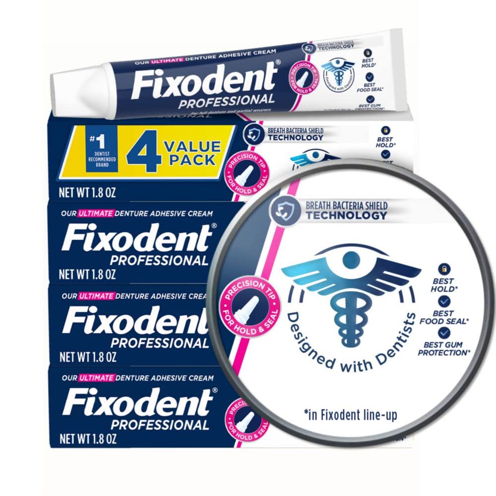 Fixodent Professional Ultimate Denture Adhesive Cream 1.8 oz