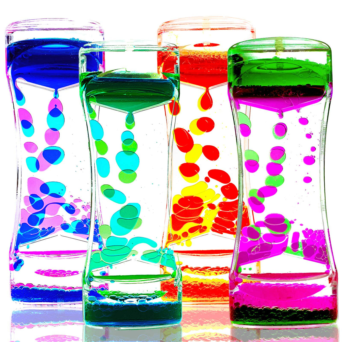 FKYTION Liquid Motion Bubbler Timer product image with colorful droplets
