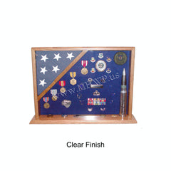 Flag Case and Shadow Box dimensions 16 9/16 by 22 inches