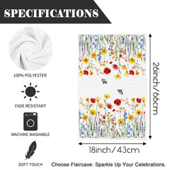 Easter butterfly dish towels from Flaircave decorative set