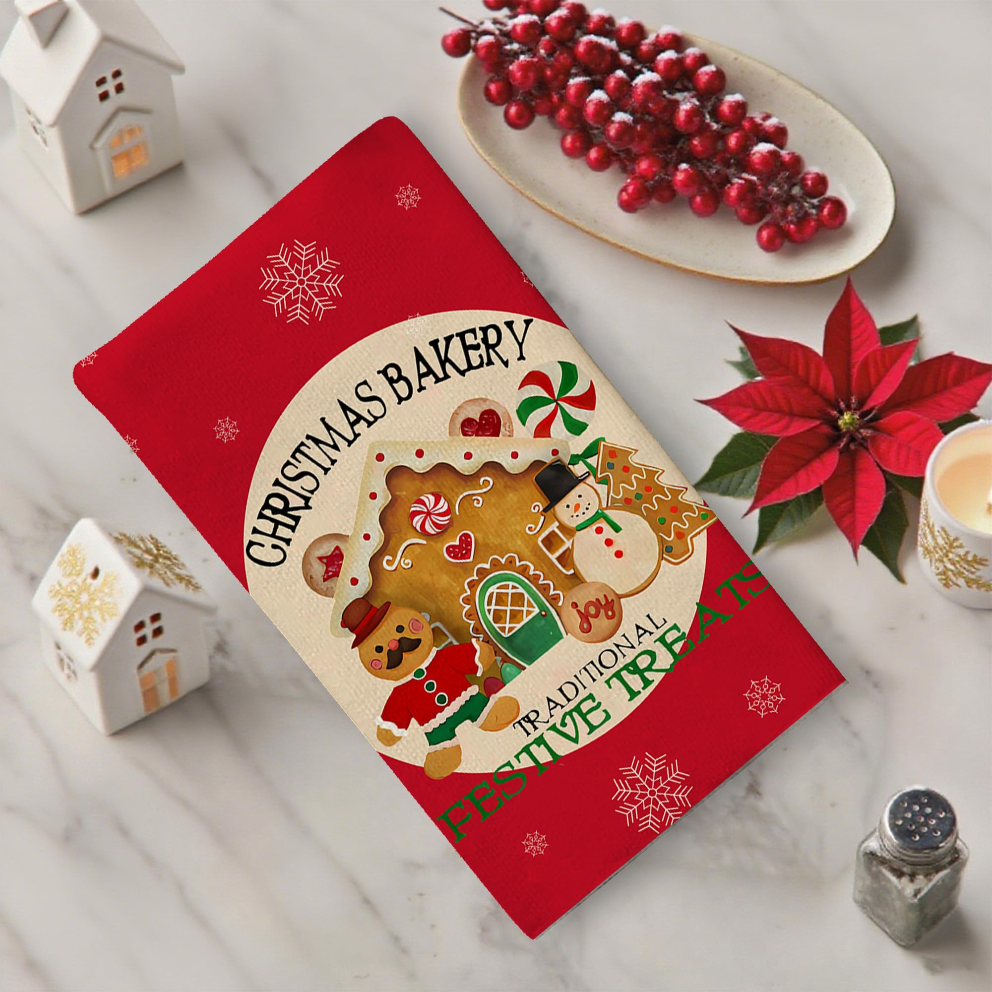 Flaircave christmas kitchen towels festive decor image 3