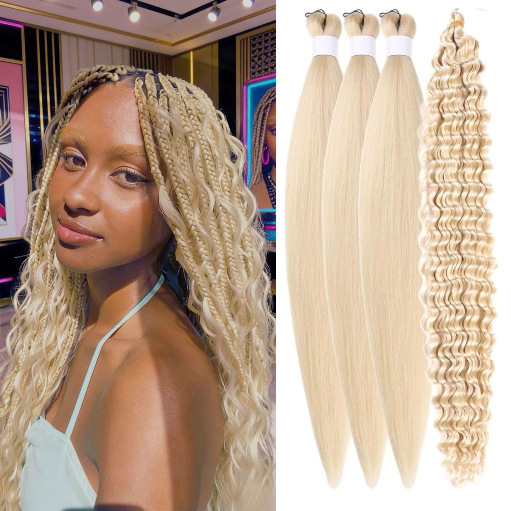 Flame retardant fiber braiding hair product image