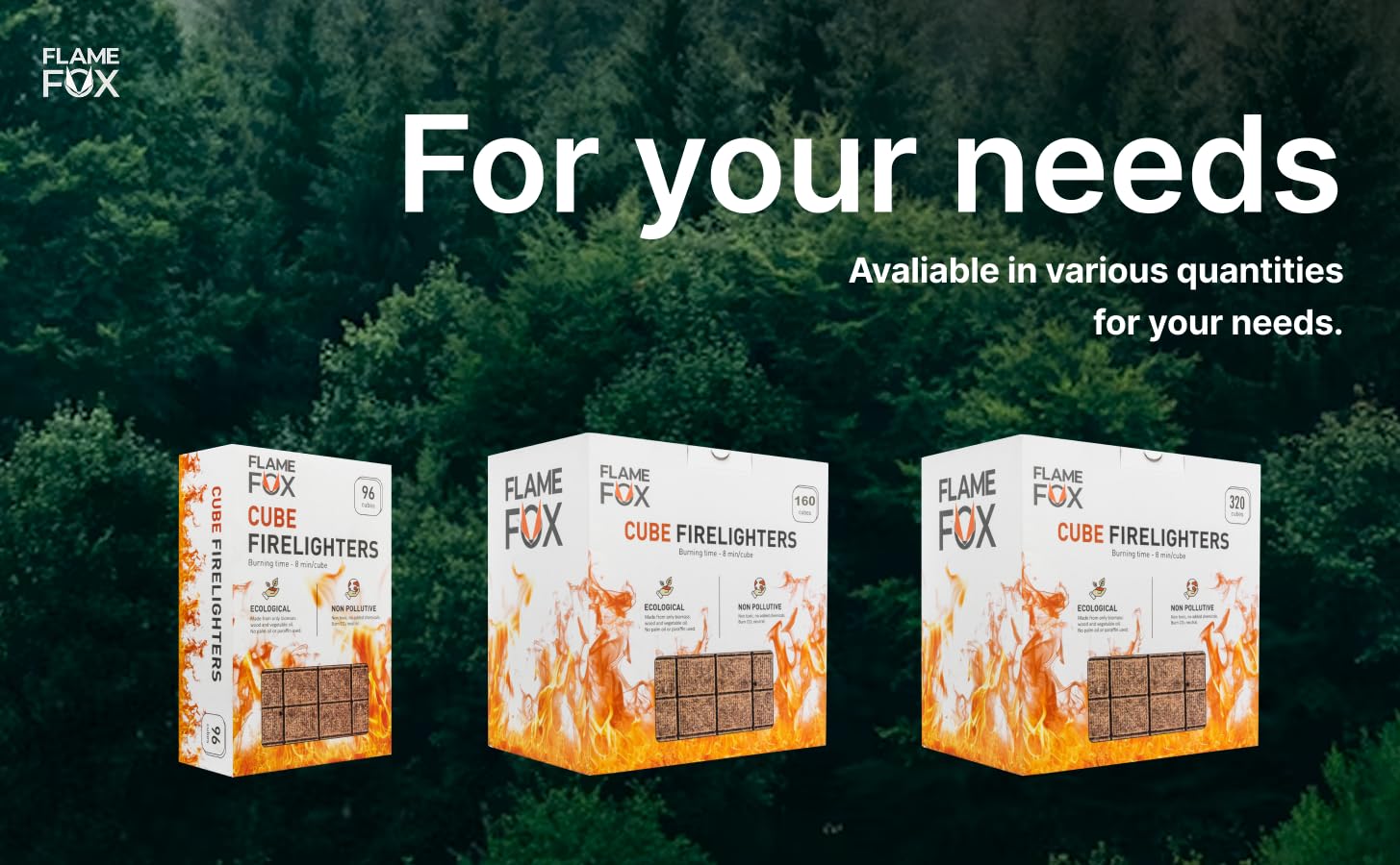 Flamefox long clean burn cubes
