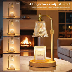Flameless candle warmer melts wax safely without flame