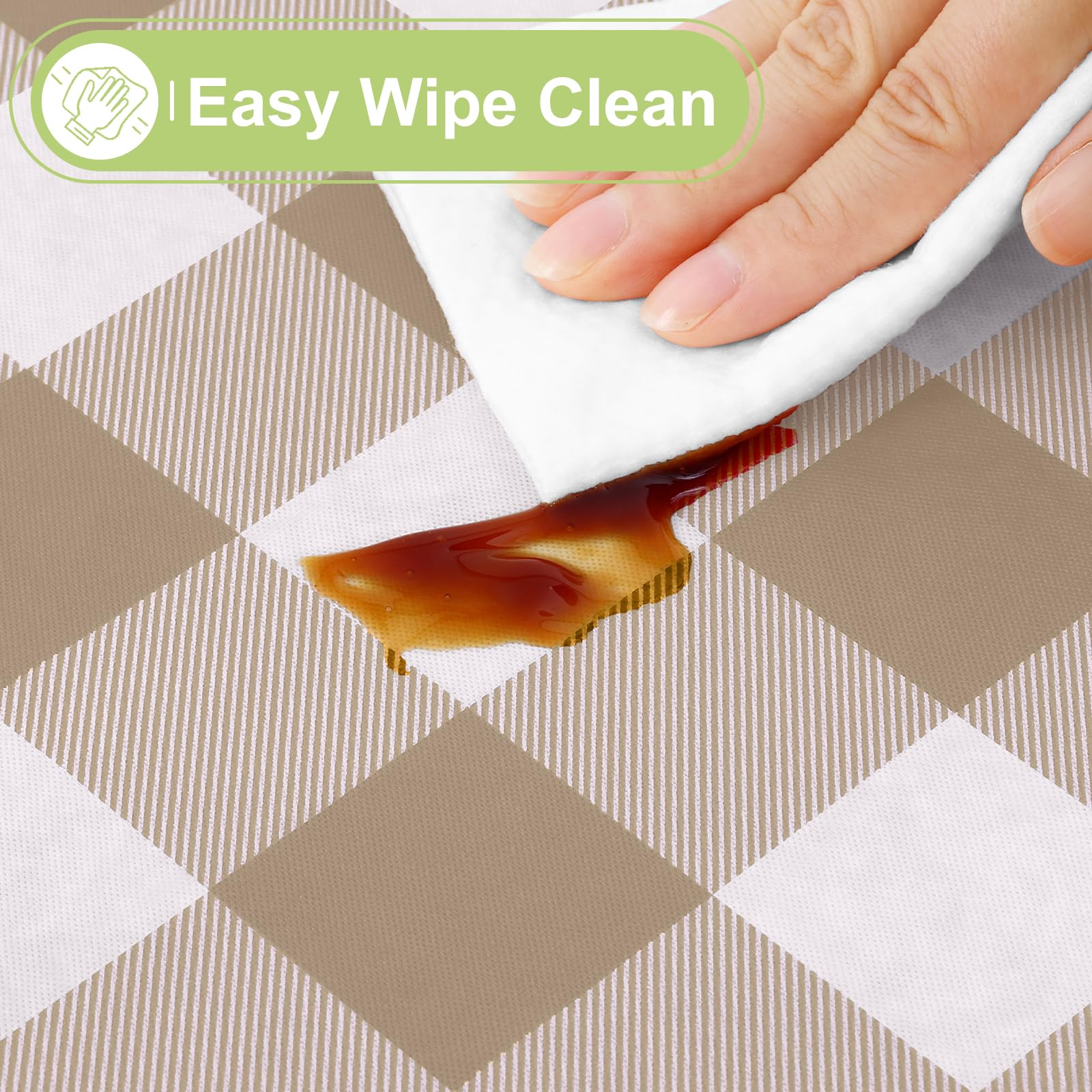 Waterproof vinyl tablecloth for dining Smiry 60x84