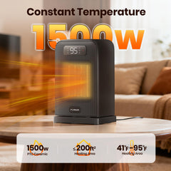 Flanur desk heater with thermostat LED display image