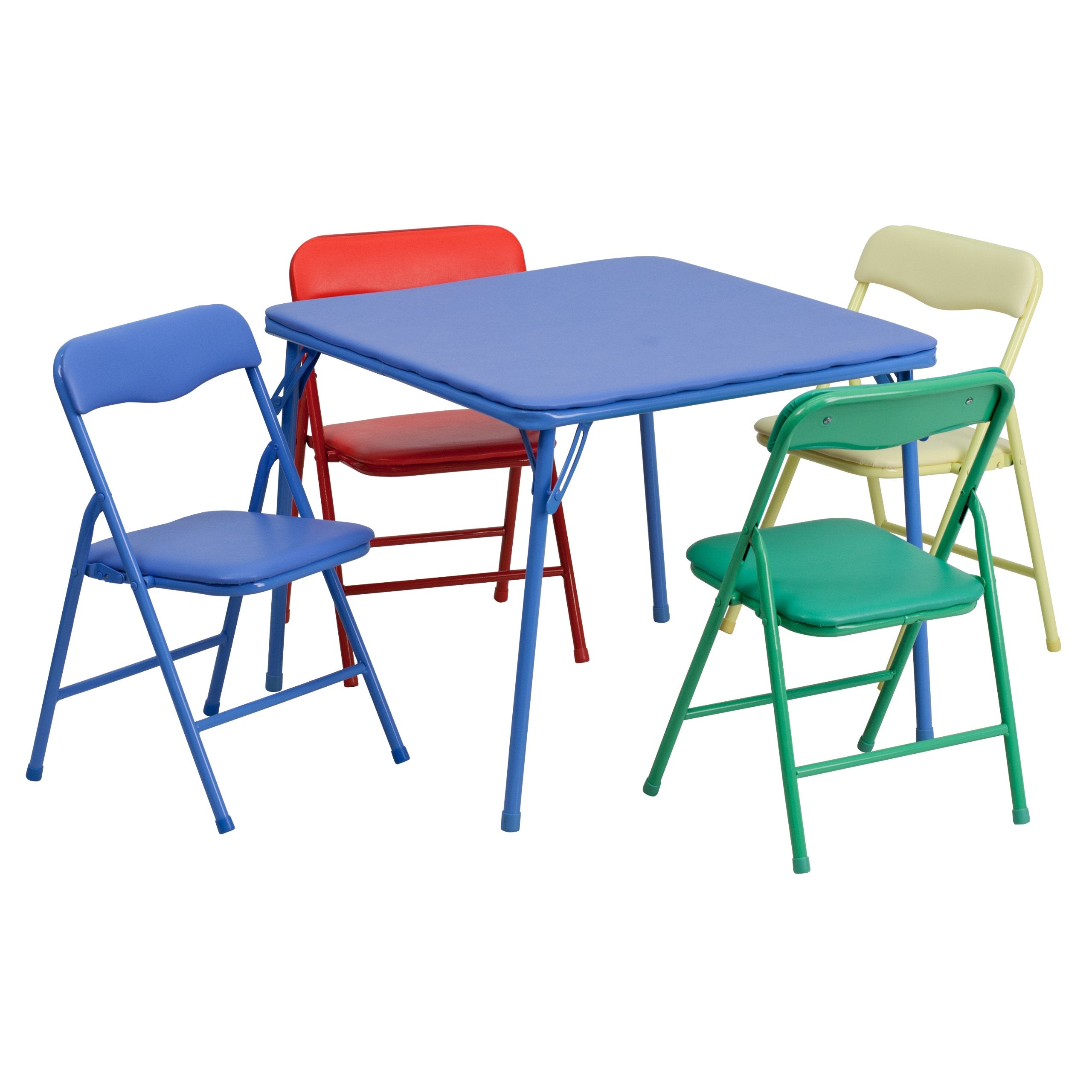 Flash Furniture Mindy Kids 5 Piece Set table and chairs multicolor