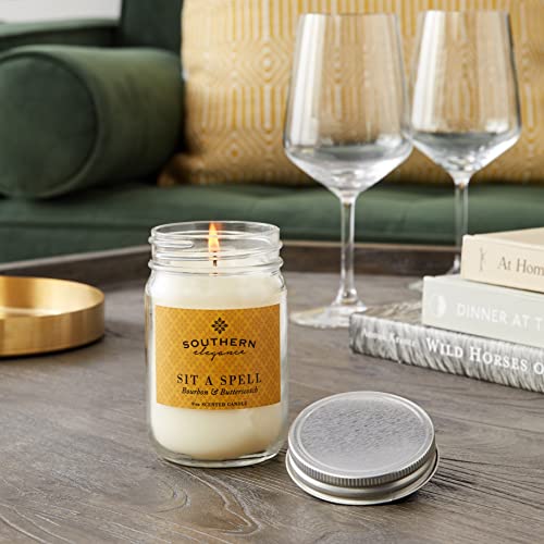 Southern Elegance Sit-a-Spell 9oz jar burn-time info