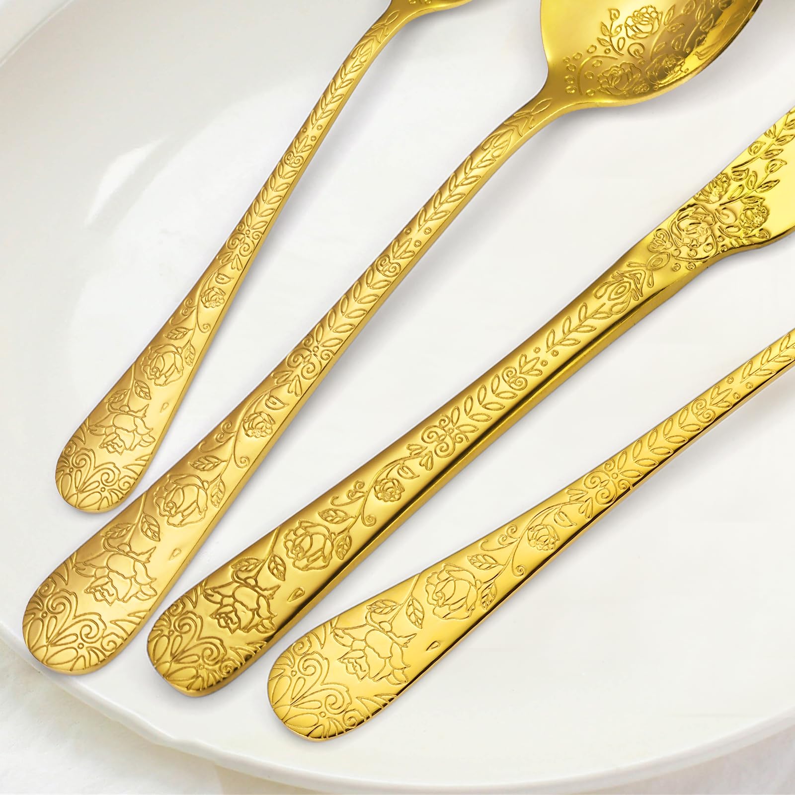 30 piece flatware set laid out image