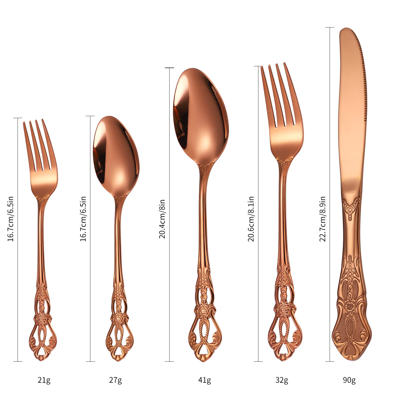 Dishwasher safe flatware for daily use