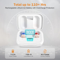Ergonomic curve design medical-grade silicone hearing aid fit
