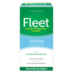 Fleet Enema Saline bottle and packaging