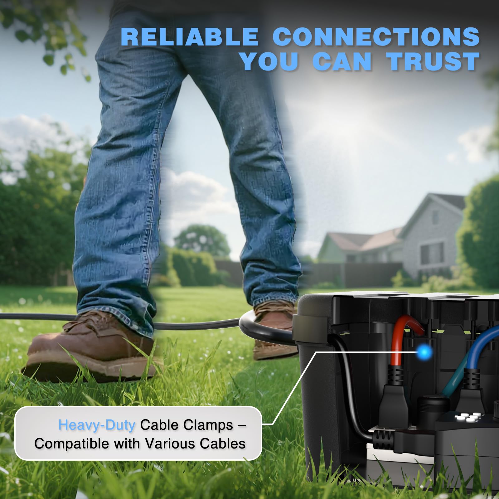 Package includes one outdoor electrical box