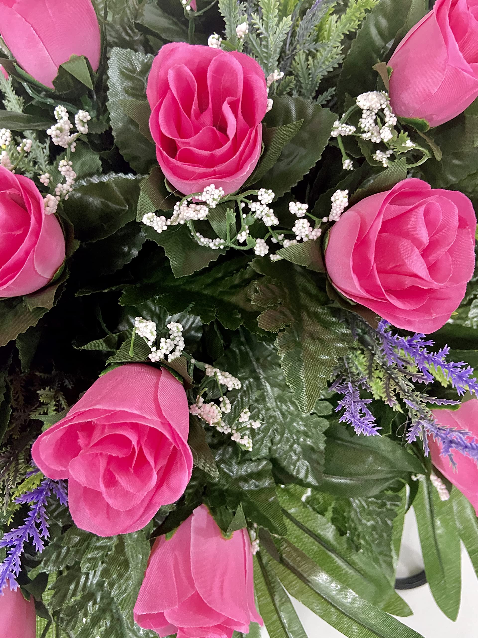 Overall size 24 inches long and 12–14 inches wide for grave marker display