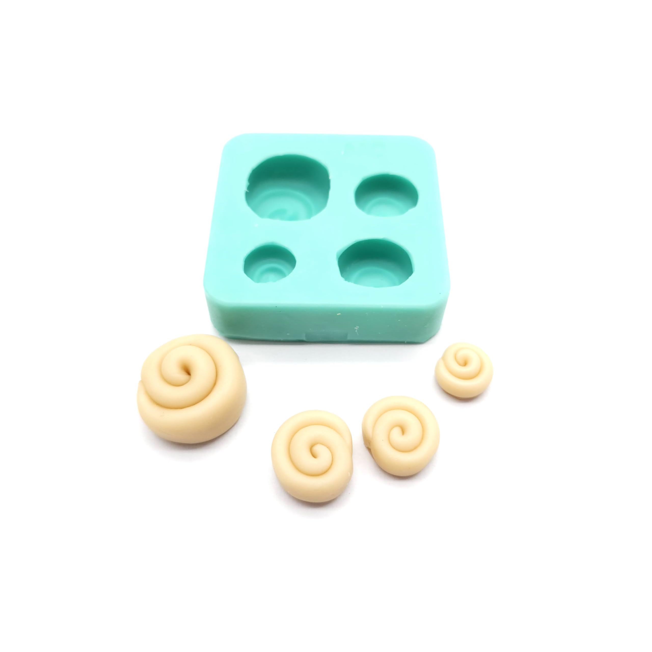 Handmade cinnamon roll mold for crafts
