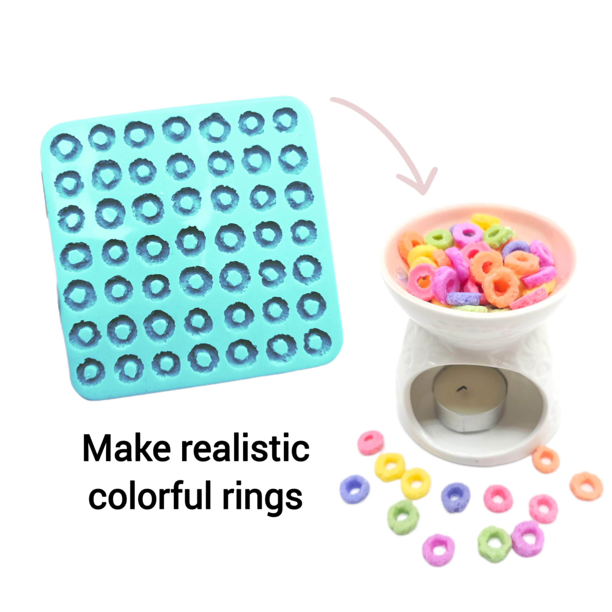 Flexible silicone mold ideal for resin art and soap embeds