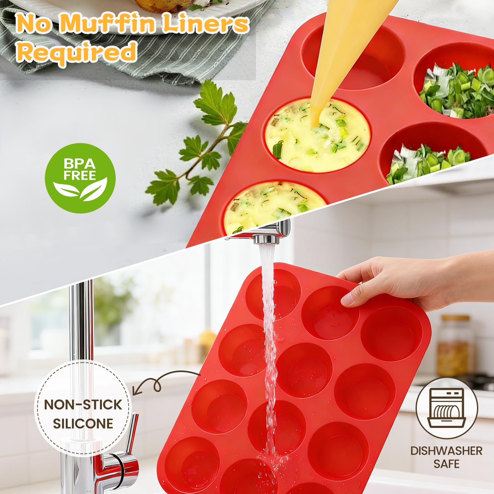 flexible silicone molds for baking use in various recipes