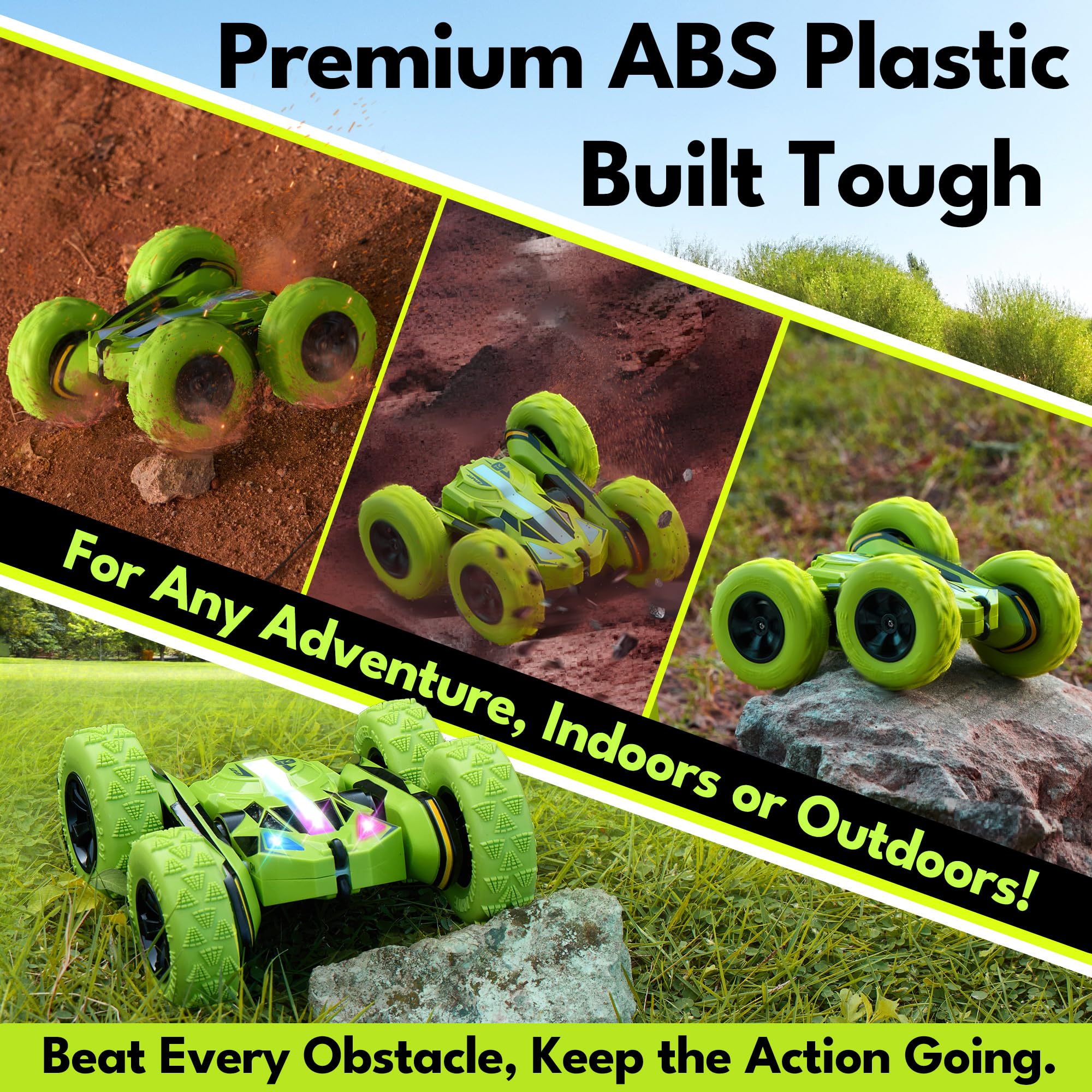 Durable ABS plastic body of Threeking RC car