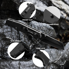 Black stonewashed blade on FLISSA SKARD knife