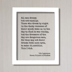 Floating quote display with tabletop stand or frame options