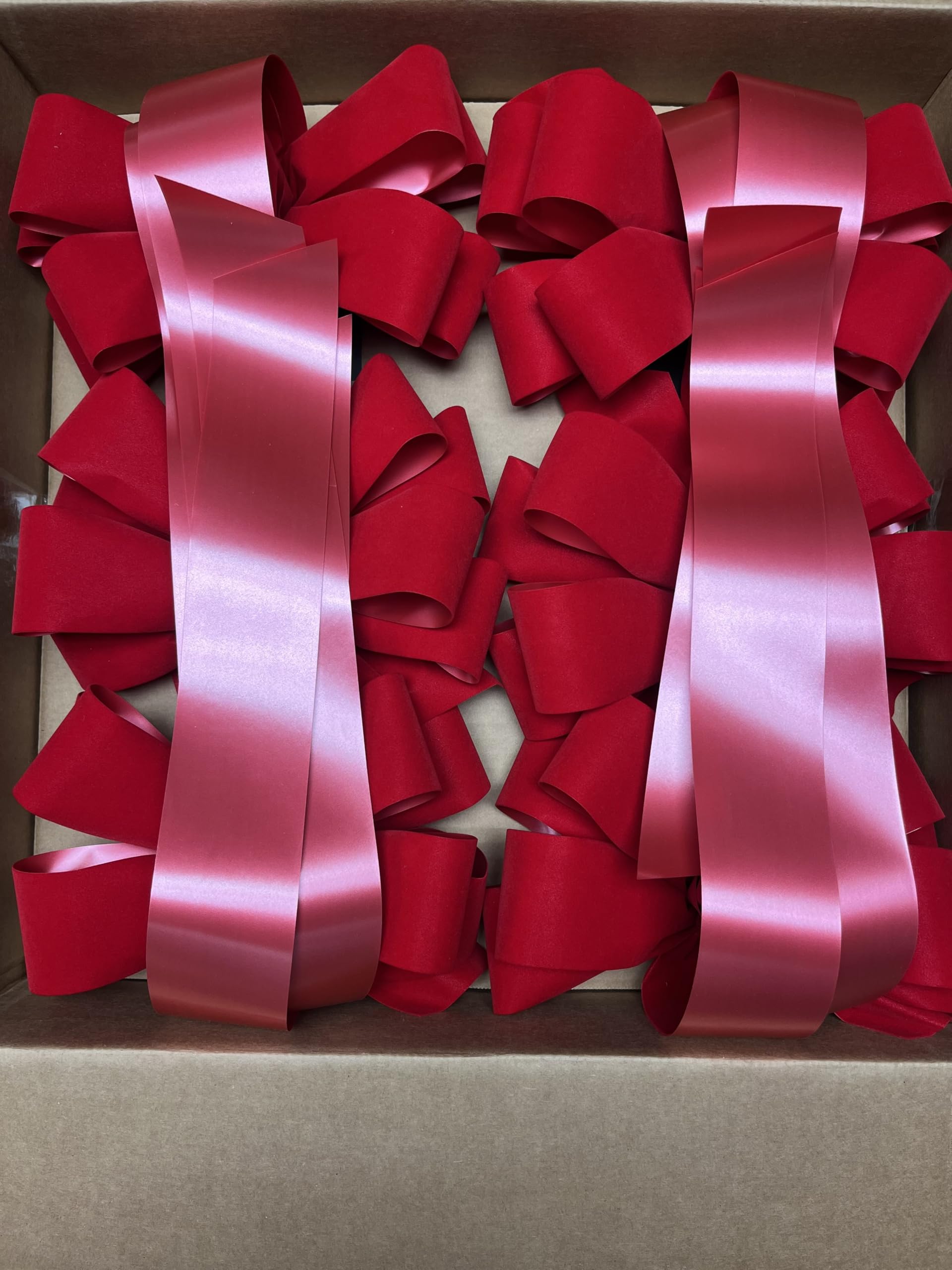 Artisanal quality red velvet wreath bows for festive decor