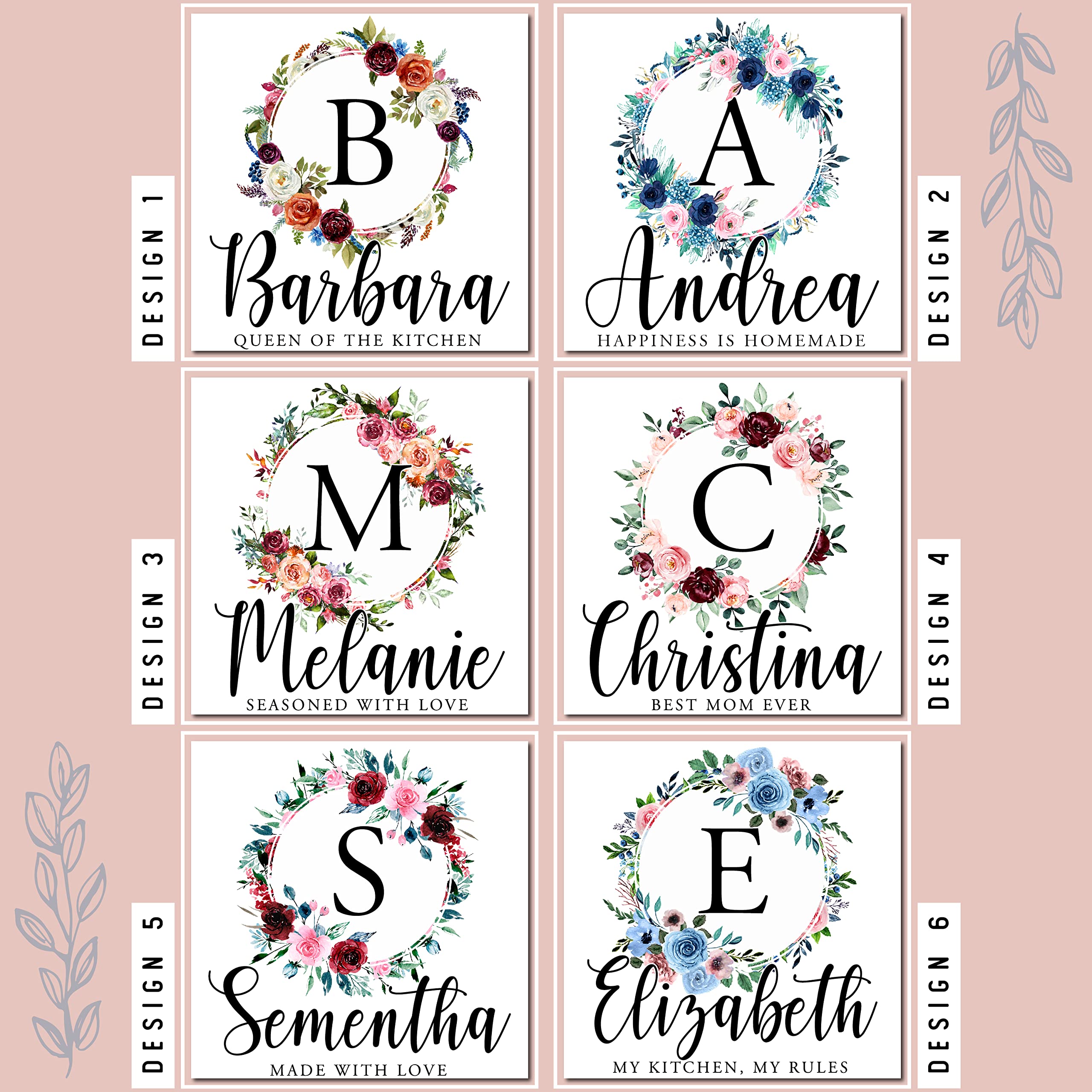 Apron showing name text customization