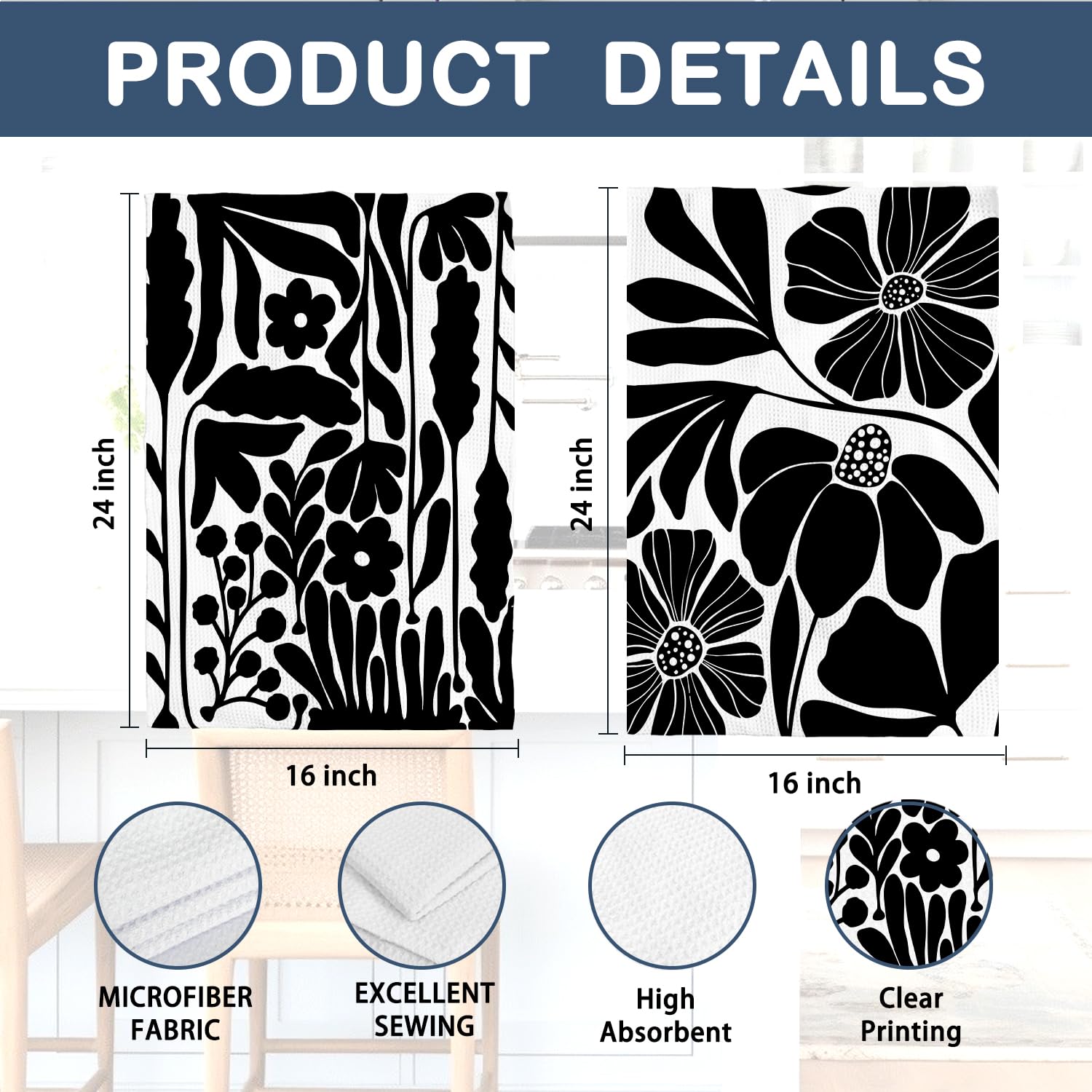 Gift-ready 2-pack kitchen towels for housewarmings and holidays