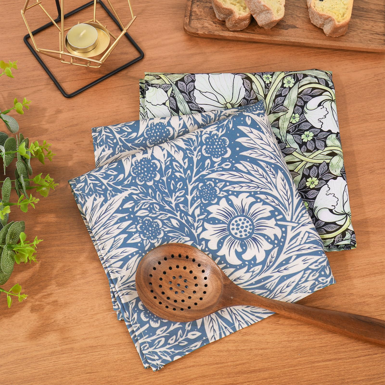 Floral napkins 18x18 inch William Morris print in polyester