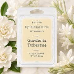 Gardenia Tuberose 2.6oz soy wax melts six cubes in pack