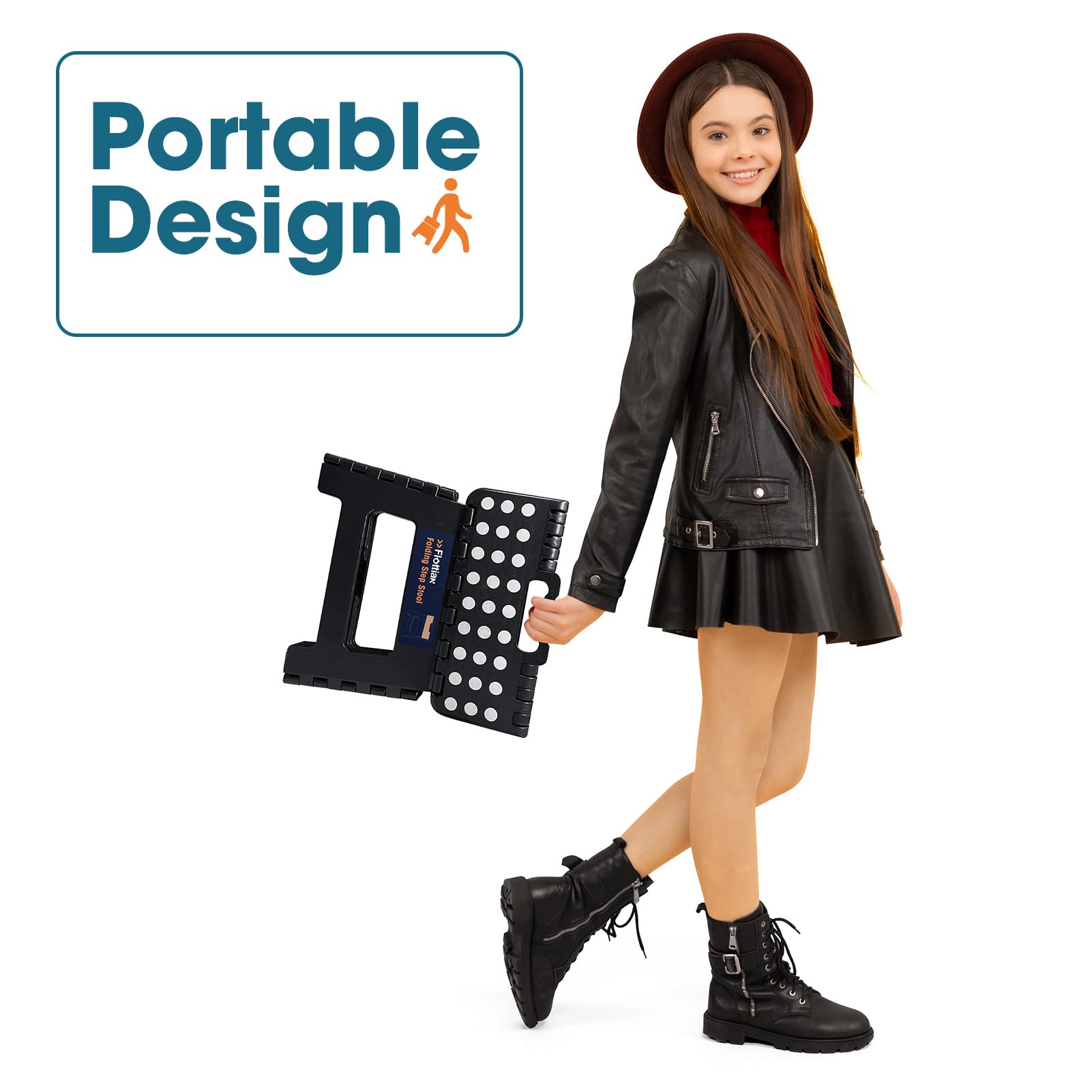 Static weight capacity up to 300 pounds for the stool