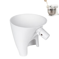 Flour funnel for Kitchen Aid KSM150 5 Qt mixer in white