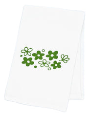 Hemmed edges on all four sides flour sack towel